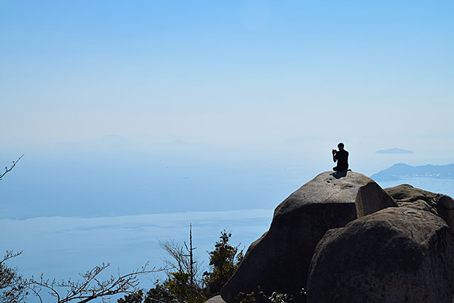 弥山山頂からの景色